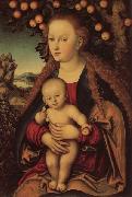 Lucas Cranach the Elder Madonna and Child Under an Apple Tree Germany oil painting artist